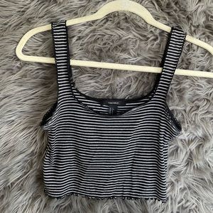 forever 21 striped cropped tank